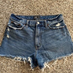 Abercrombie jean shorts size 8